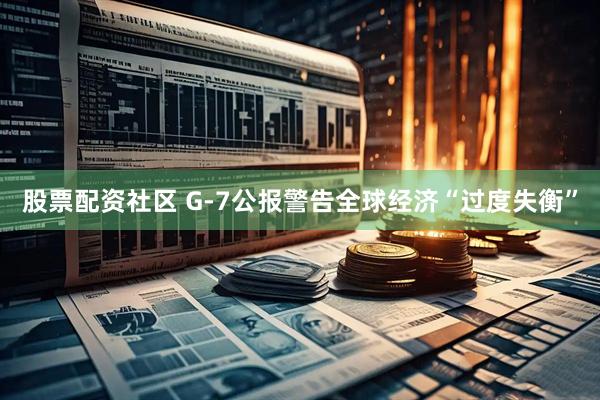 股票配资社区 G-7公报警告全球经济“过度失衡”